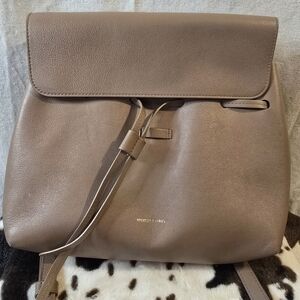 Mansur Gavriel Taupe Leather Backpack